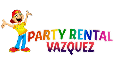Party Rental Vazquez logo – bounce house rentals, tents, tables and chairs in Columbus Indiana
