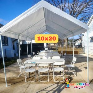 Rent 10x20 tents for your events and celebrations. Ideal for parties, meetings and outdoor events, providing shade and protection.