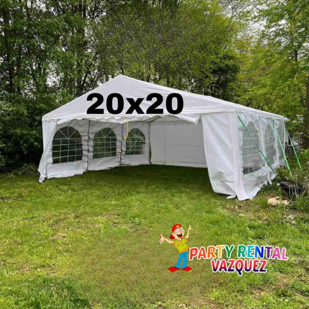 tent 20x20 Round tables