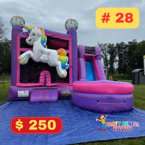 unicorn combo bounce house