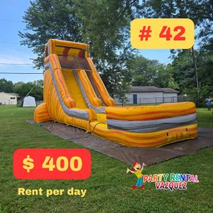 Marble Yellow Water Slide (longer)