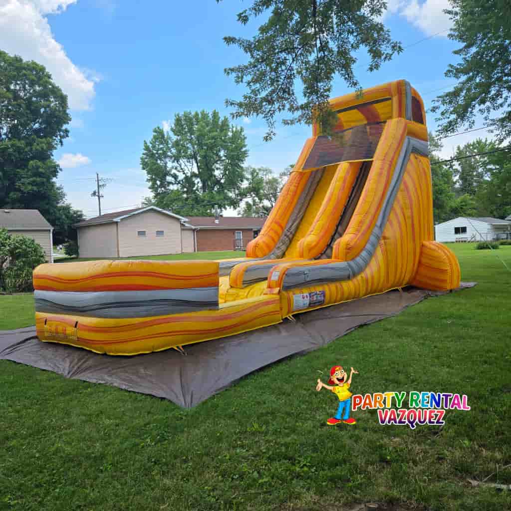 water slide rentals Columbus Indiana summer party inflatable